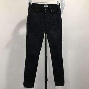 PAIGE 5 Pocket Logo Hardware Black Overdye VERDUGO ULTRA SKINNY Slim Fit Jeans